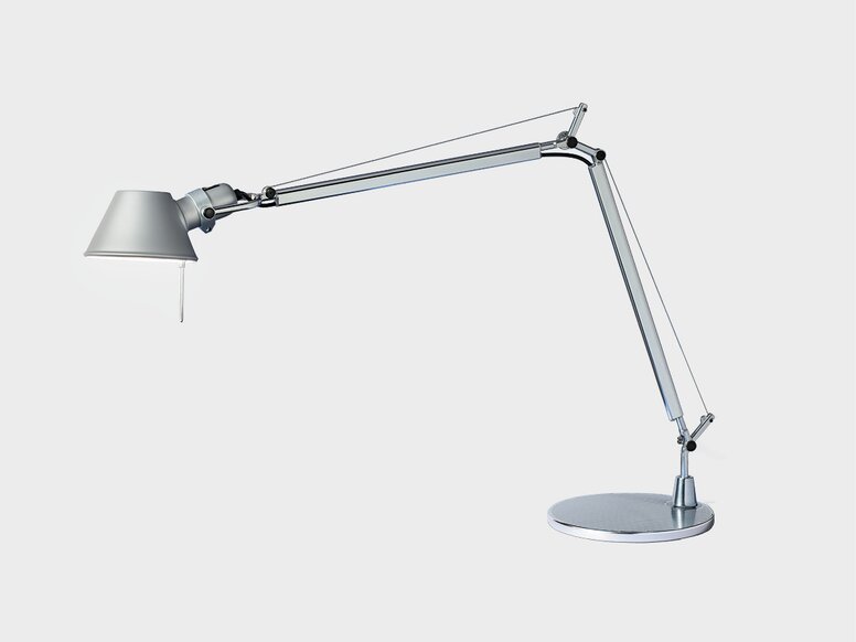 Design Original Artemide Elastycznie regulowana aluminiowa lampa biurkowa