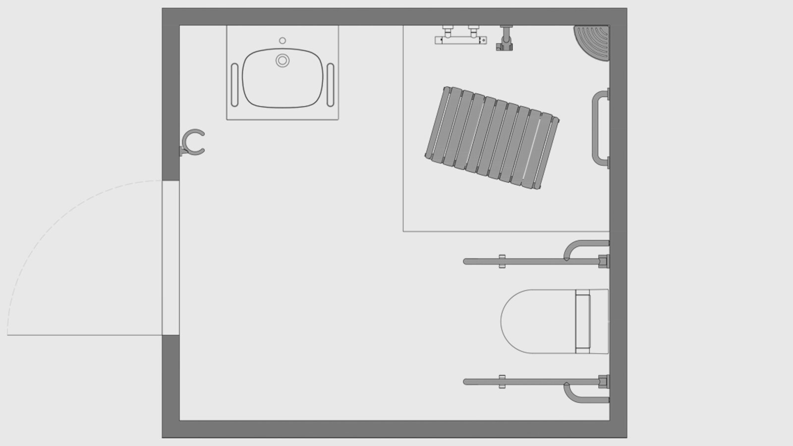 HEWI room sketch for obesity Obesity room sketch
