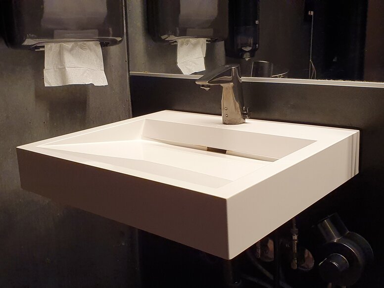 Sauna Löyly in Helsinki Systeem 100 wastafel