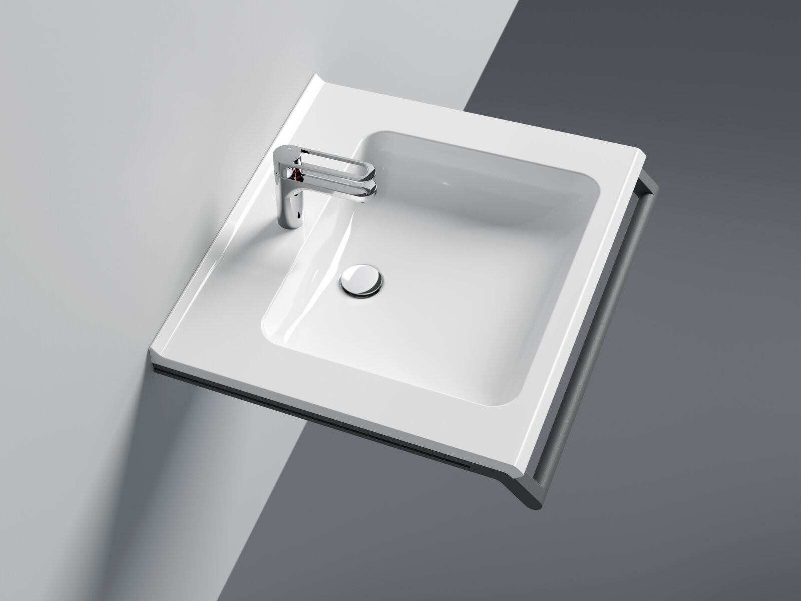 Modułowy system umywalkowy z uchwytem